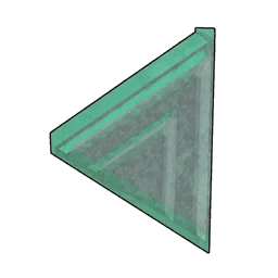 Glass Slanted Triangular Roof