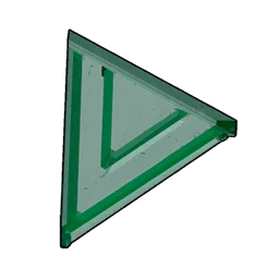 Glass Slanted Corner Roof (Inverted)