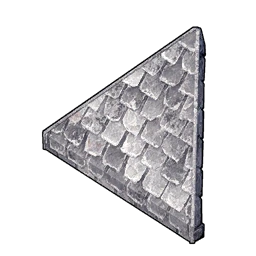 Stone Slanted Triangular Roof