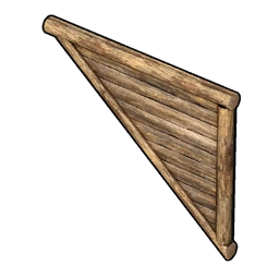 Wooden Triangular Wall (Inverted)